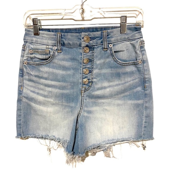 American Eagle Outfitters Pants - American Eagle Curvy Hi-Rise Shortie Jean Shorts